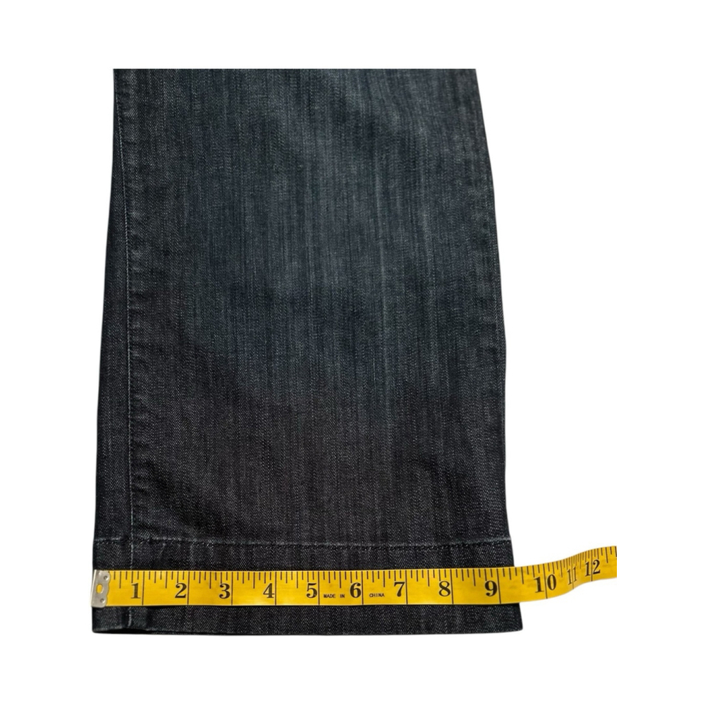 David Kahn Jeanswear Blue Denim CAPRI Jeans Womens Size 6 Zip Button - Picture 6 of 15